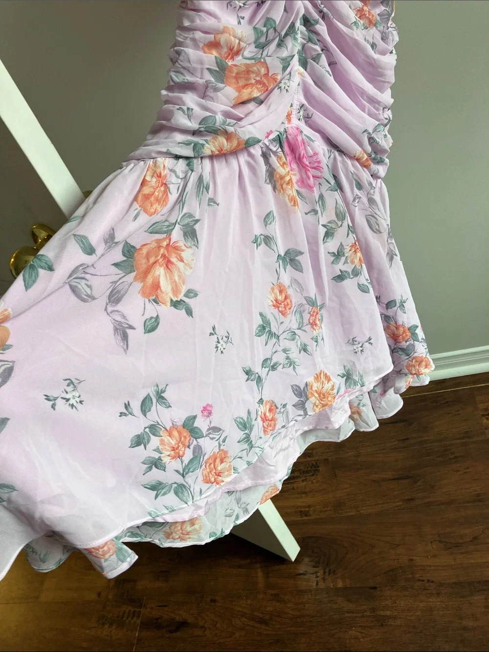 ASTR The Label Devereaux Dress in Pink multi floral size Medium - Picture 4 of 9